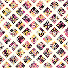 Seamless background. Geometric abstract diagonal pattern in low poly pixel art style.