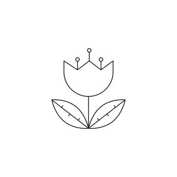 Botanical garden line icon