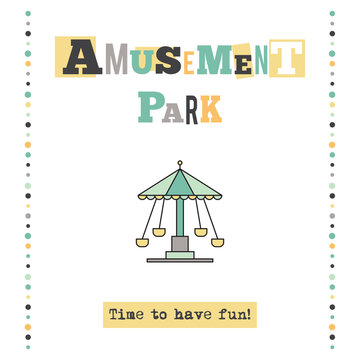 Amusement park banner