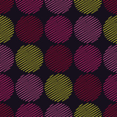 Polka dot seamless pattern. Point texture. Vector illustration. Textile rapport.