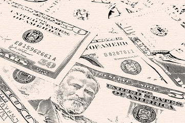 Obraz premium Money background grunge style