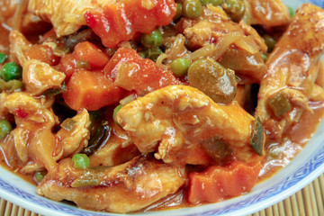 poulet aux légumes