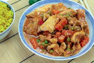 poulet aux légumes