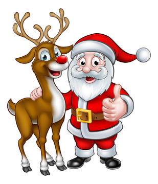 recommend clip art: Santa and Christmas Reindeer