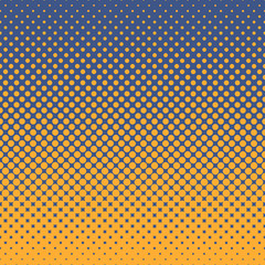 Halftone abstract background in orange and complement colors