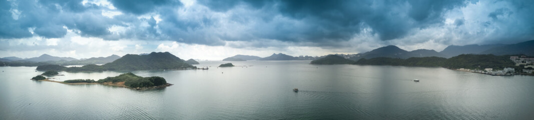 Panoramic aerial view of Sai Kung, Hong Kong.
photos taken by DJI Mavic Pro