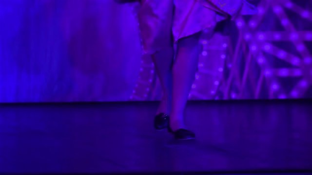 High quality video of dancing legs in real 1080p slow motion 250fps