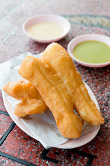 Oil-fried pastry or fried breadstick is a long golden-brown deep-fried strip of dough eaten in China and (by a variety of other names) in other East and Southeast Asian cuisines.