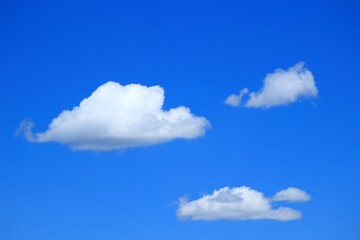 Clouds on blue sky
