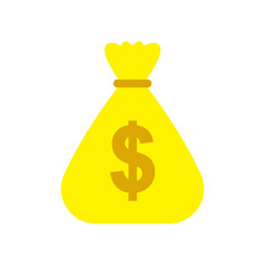 bag of money icon isolated vector