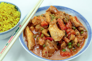 poulet aux légumes