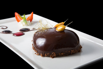 Elegant chocolate dessert