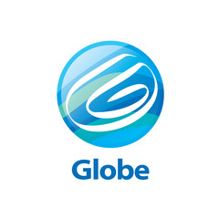 vector logo globe