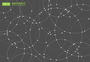 Abstract lines circles round Overlap . concept for your design, Vector Illustration