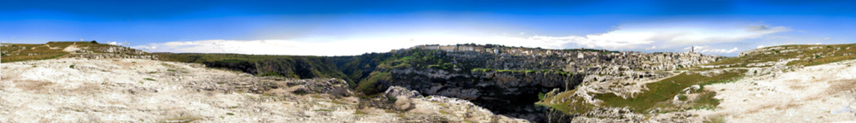 Naklejka premium Panorama Italy - Basilicata - Matera