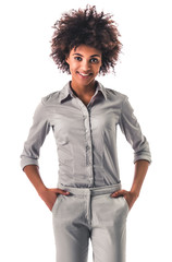 Attractive Afro American woman