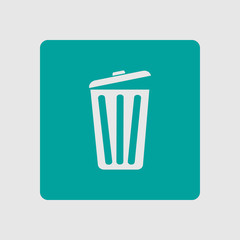 Trash can icon. Delete, Move to Trash, clear the disk space. Vector illustration.