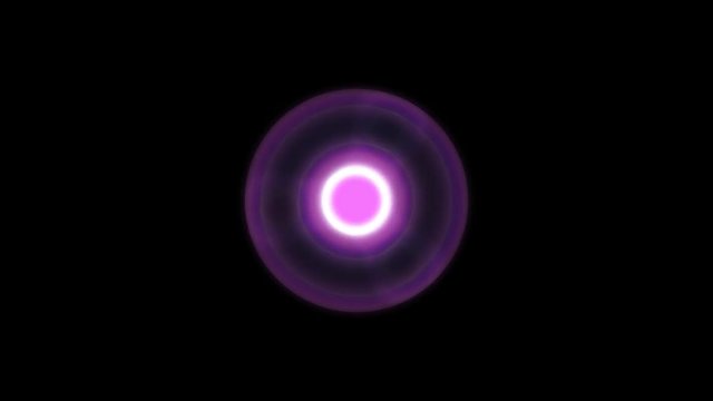Glowing rotating trend fidget hand spinner on black background