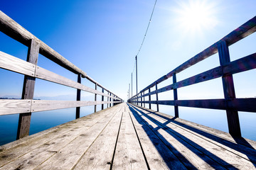 old wooden jetty