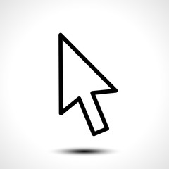 Mouse cursor sign icon. Pointer symbol. Vector illustration