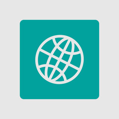 Globe icon. Flat design style Earth vector icons.