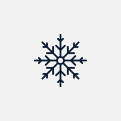 Snowflake icon simple illustration