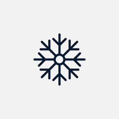 Snowflake icon simple illustration