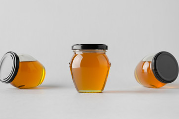 Honey Jar Mock-Up - Three Jars