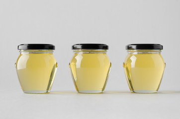 Honey Jar Mock-Up - Three Jars