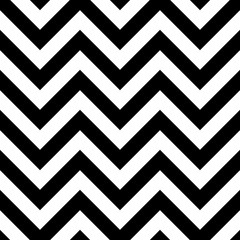 Black and White Zigzag Seamless Pattern. Vector illustration