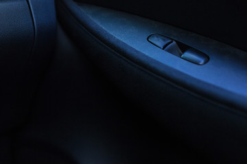 Obraz na płótnie Canvas Controls of power windows of a car