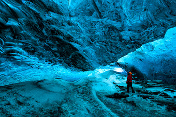 ice cave, vatnajokull national park, Iceland