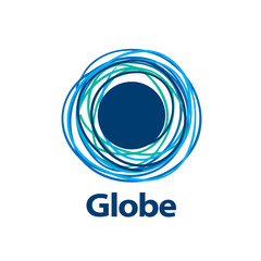 vector logo globe