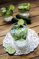 Sassi water with cucumber
