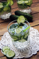 Sassi water with cucumber