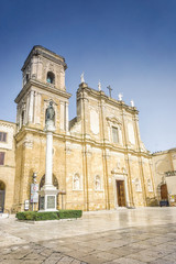 Obraz premium Cathedral in city center of Brindisi, Puglia, Italy