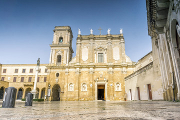 Obraz premium Cathedral in city center of Brindisi, Puglia, Italy