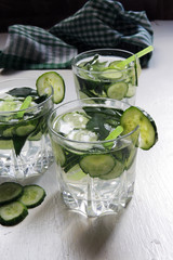 Sassi water with cucumber