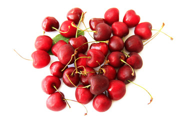 Obraz na płótnie Canvas Heap of ripe sweet cherry