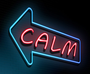 Neon calm concept.