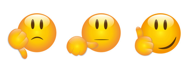 Smiley Bewertung Set Sammlung - Vektor