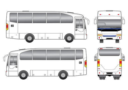 White tour bus