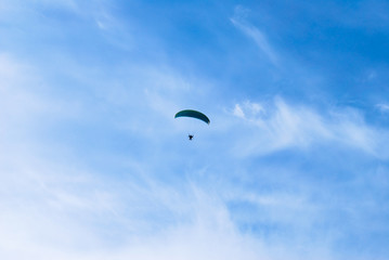 Paraplane in the sky