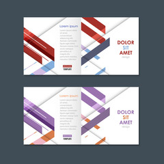 Abstract business square brochure design. Modern line cover template