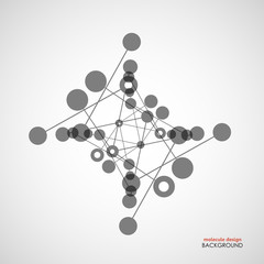 Connection vector abstract figure