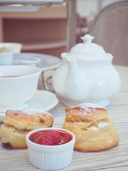 Scones with english tea