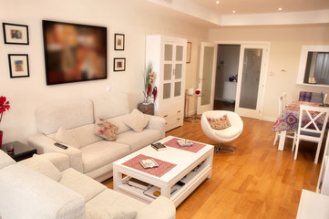 Modern living room: interior design