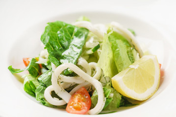salad with calamari