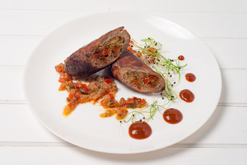 Meatloaf on a plate