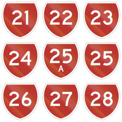 Collection of state highway shields in New Zealand